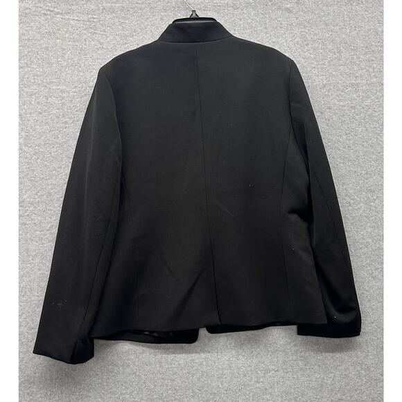 J Crew Blazer Womens 12 Black Broadway Jacket Minimalist Preppy Career NWT - Picture 2 of 9